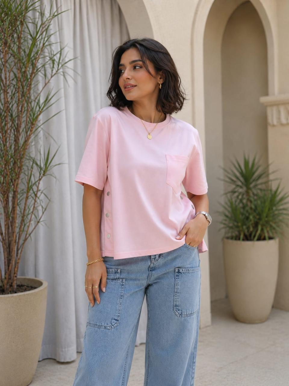Classic Crew Neck T-Shirt - Red