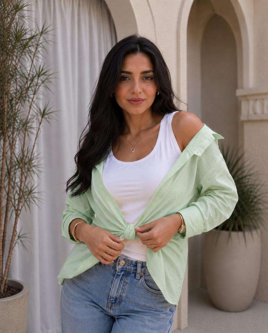 Oversized Button-Down blouse