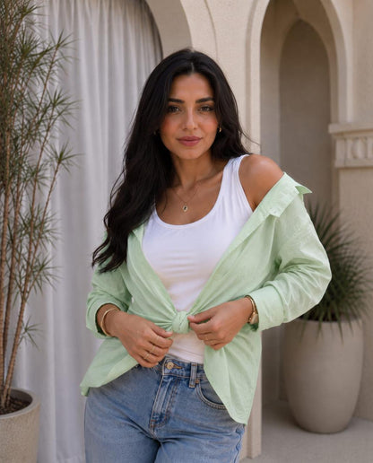 Oversized Button-Down blouse
